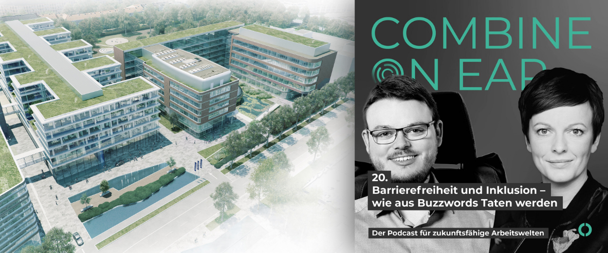 Eine Visualisierung der zukünftigen Unternehmenszentrale von Beiersdorf in Hamburg.